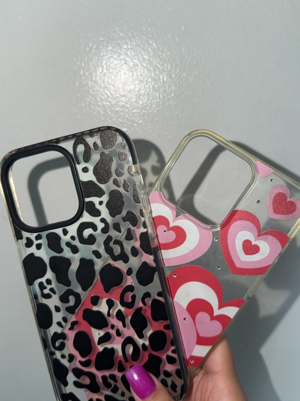iPhone 14 Pro Max Case Set - Pink and Cheetah